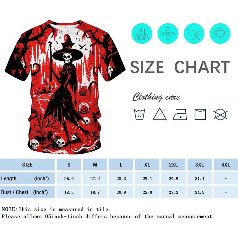 T shirt Mens Ghosts Pumpkins Witch T-Shirt Halloween Graphic Short Sleeve Shirt shirts tshirt graphic tee Casual tops summer clothes Short sleeve 2025