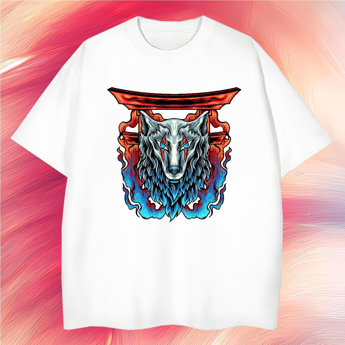 T shirt 230g Pure Cotton Hip Hop Street Crew Neck Breathable Floral Print Tshirts Designer Loose Fit Tees Shirts