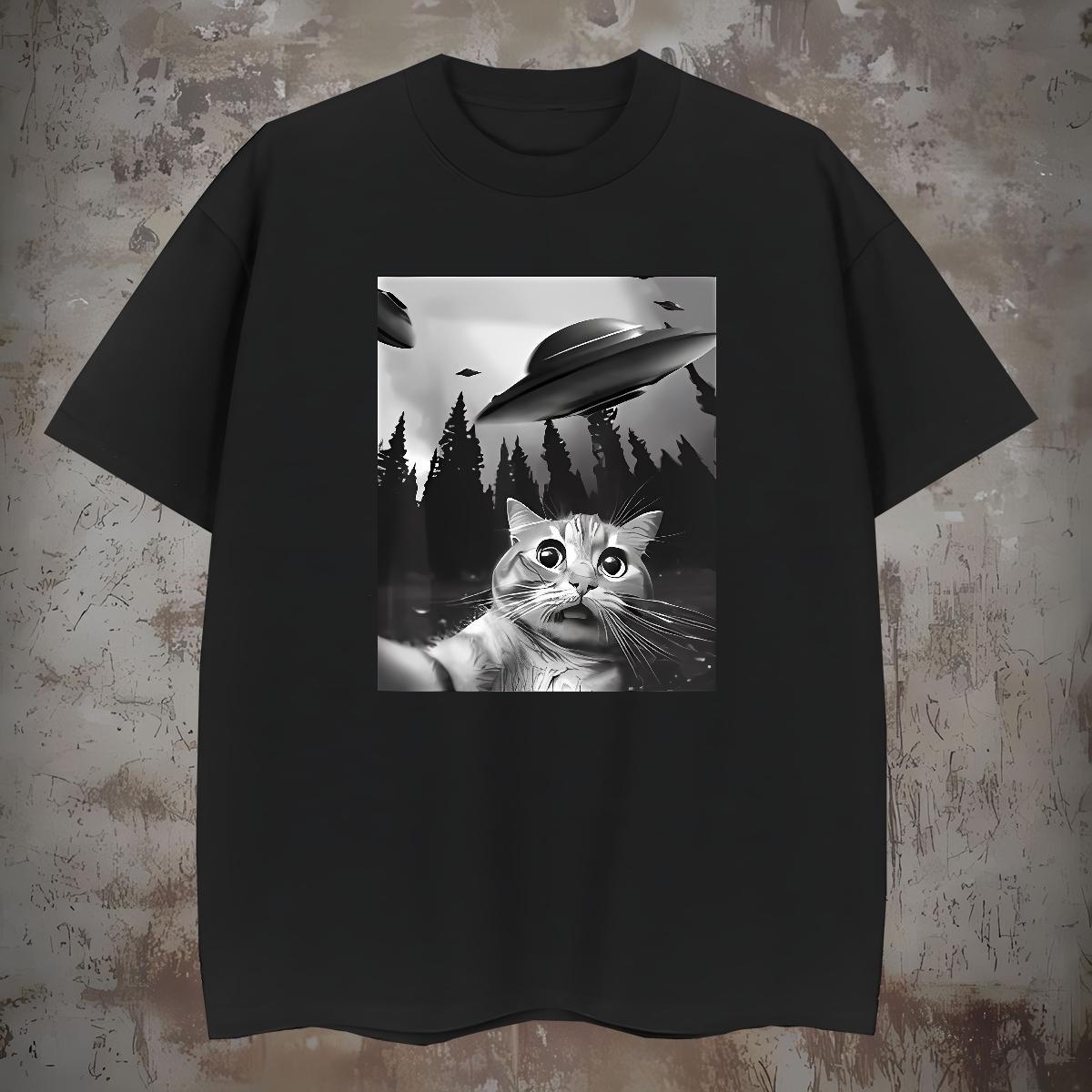 T-Shirts for Men 230g Pure Cotton funny Anime Printing Street Breathable Crew Neck Black Oversized Men Tees Customized Popular Tops Tees