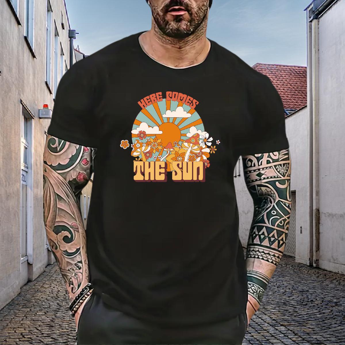 Factory Direct T shirt 230g Cotton mushroom Summer Casual Tees Shirts Breathable Cool Tshirt for Man Woman Skull