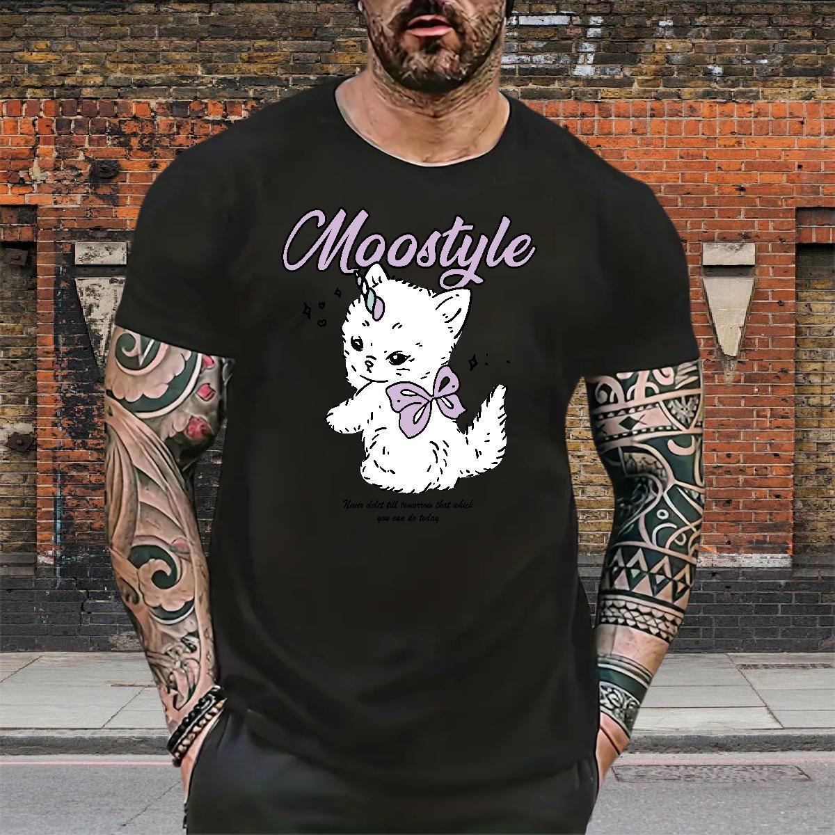 New Designer Mens T Shirts 100% Cotton 230g cute Spring Summer Clothes O Neck Short Sleeves Loose Fit Tshirts Customized Print