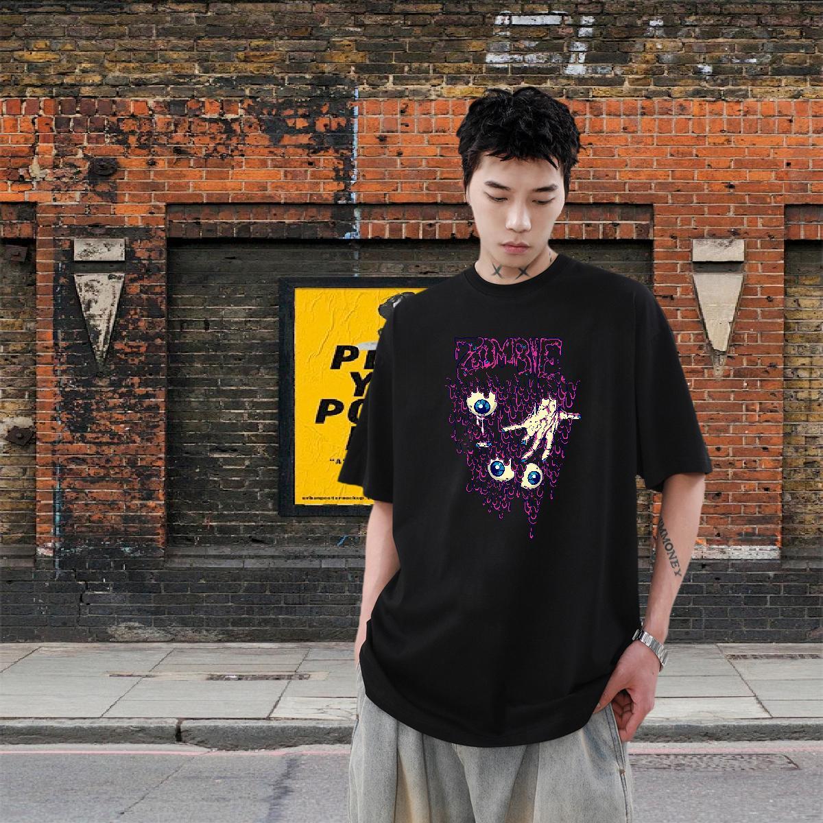 High Quality Men Tops Tees 100% Cotton 230g Spring Summer ET Custom Printed Short Sleeve Soft New Arrival T shirt Clothings