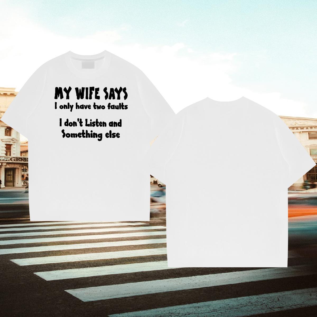 Free Shipping Tshirts 230g Cotton Casual Daily Wear letter Customized Breathable Soft Fashion T-Shirts Tops