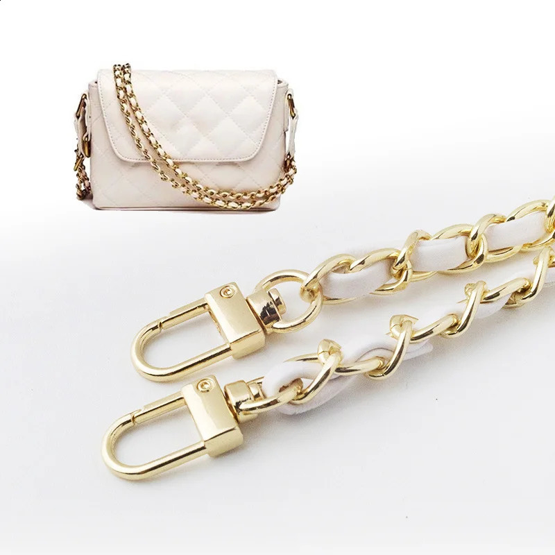 Multicolor Bag Chain Accessories Gold Silver Women Shoulder Metal Strap Crossbody Belt for Handbag 240805