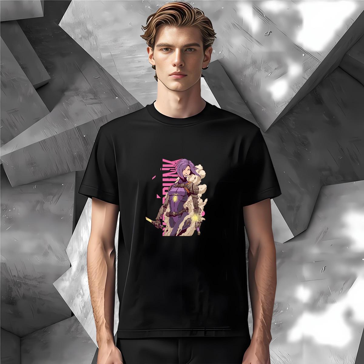 Mens T Shirts 230g 100% Cotton portrait Summer Casual Breathable Crew Neck Custom Printed Mens Tshirts Designer Fashion High Quality Tops