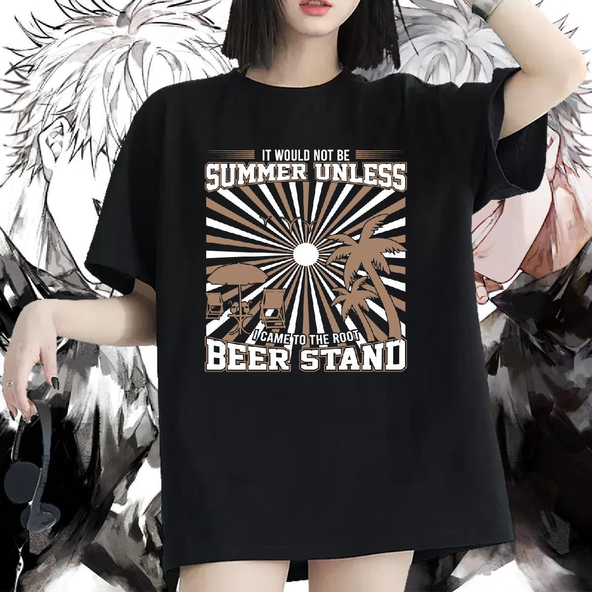 Loose T-Shirts Breathable Crew Neck Unisex Tshirts DIY Anime tree Casual Beach 230g Pure Cotton 2024 Designer Tees Shirts