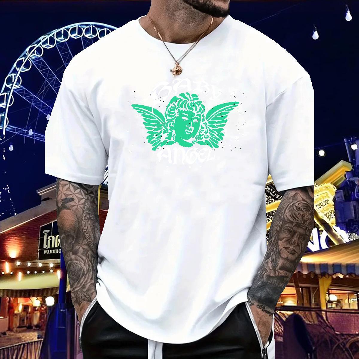 Men T Shirts 230g Pure Cotton icon Beach Breathable Crew Neck DIY Mens Tshirts Custom Designer Wear