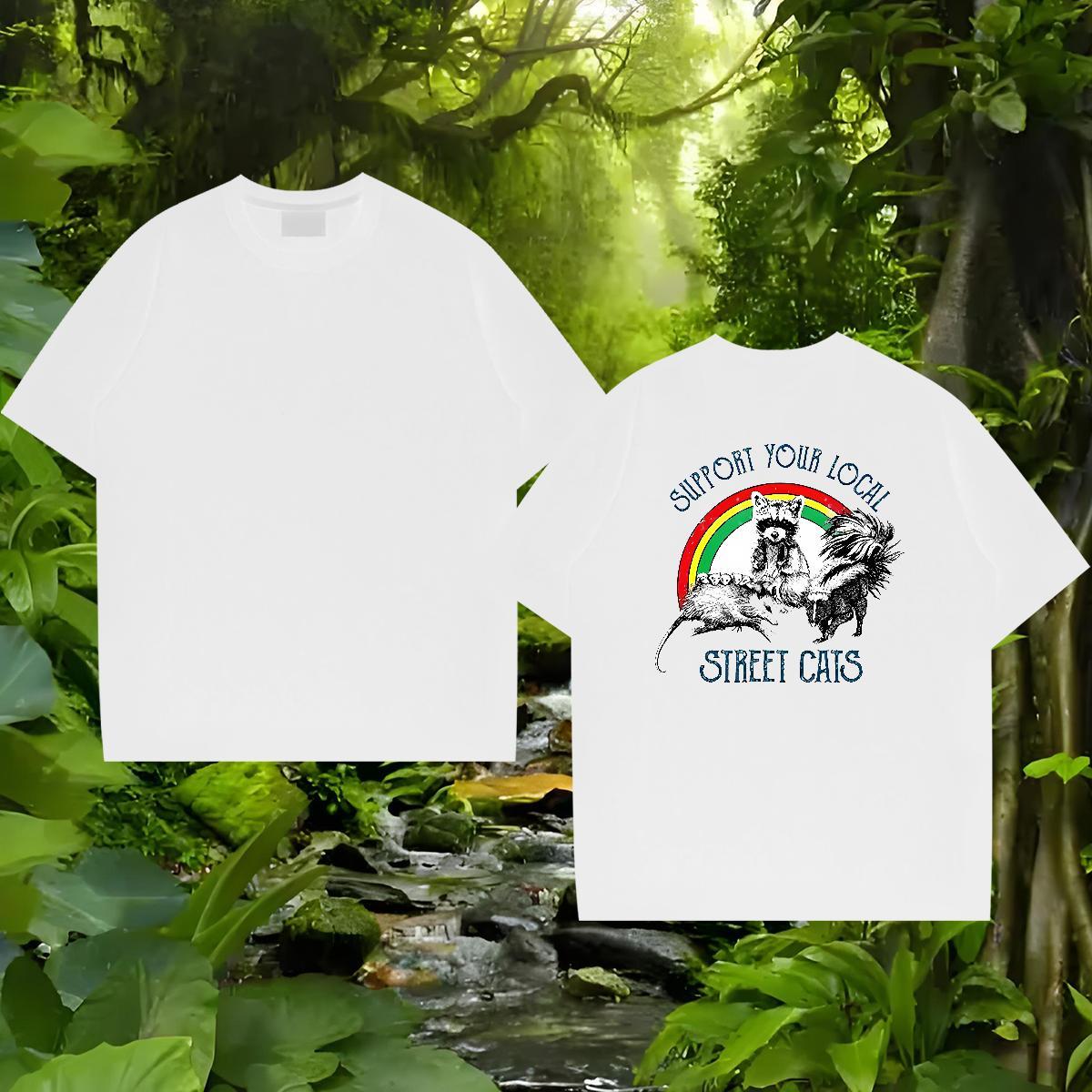 2024 New T-Shirts 230g 100% Cotton cute Daily Outfit Polos Breathable Short Sleeve Brand Mens Tshirts Custom Printed