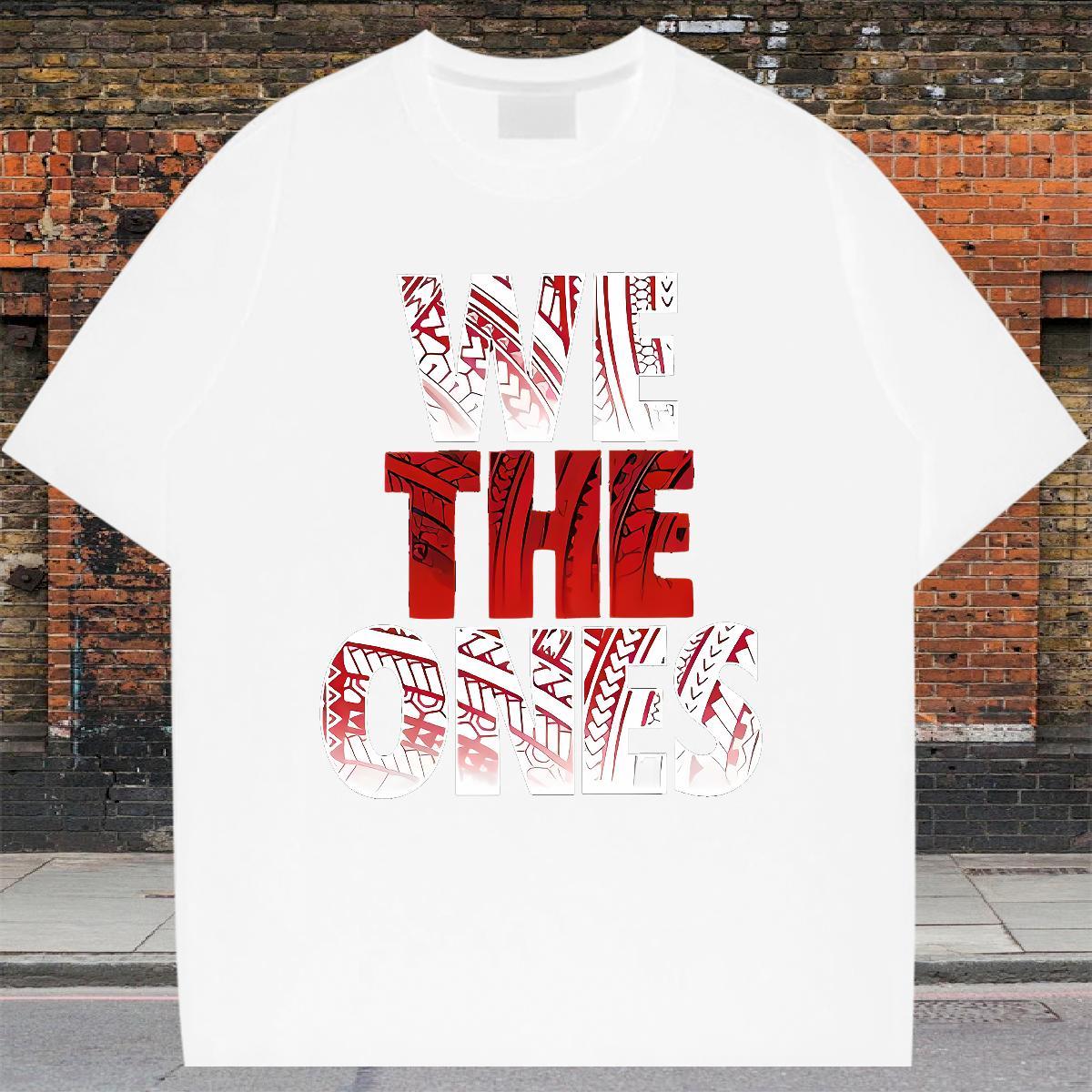 Comfortable Couples T Shirts 230g Pure Cotton Daily Wear letter DIY Logo Oversized Round Neck Short Sleeve 2024 DIY T Shirts Men Tshirts