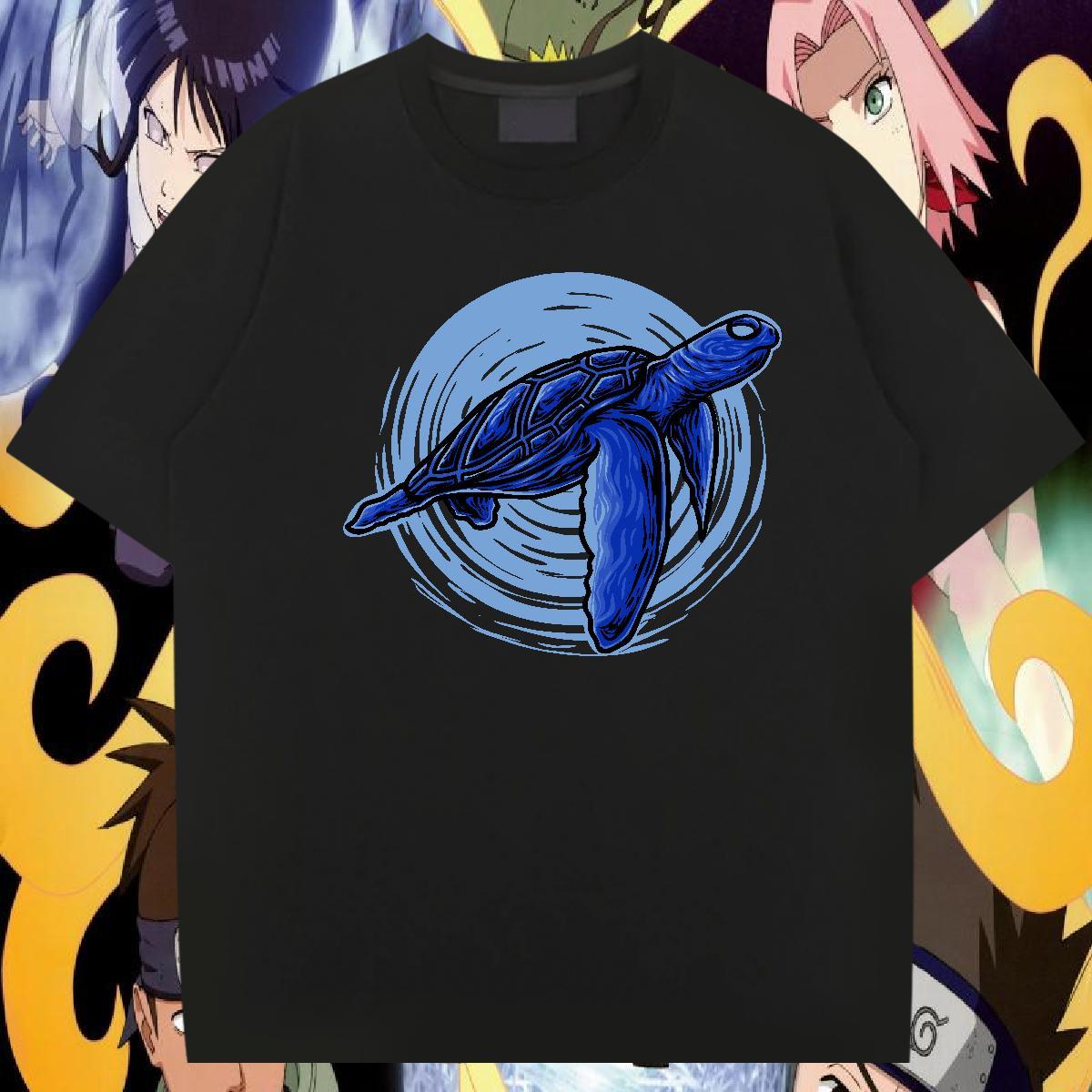 2024 Mens T Shirts 230g Pure Cotton tortoise Beach Tees Shirts Breathable Crew Neck Cool Men Tops Tees DIY Anime