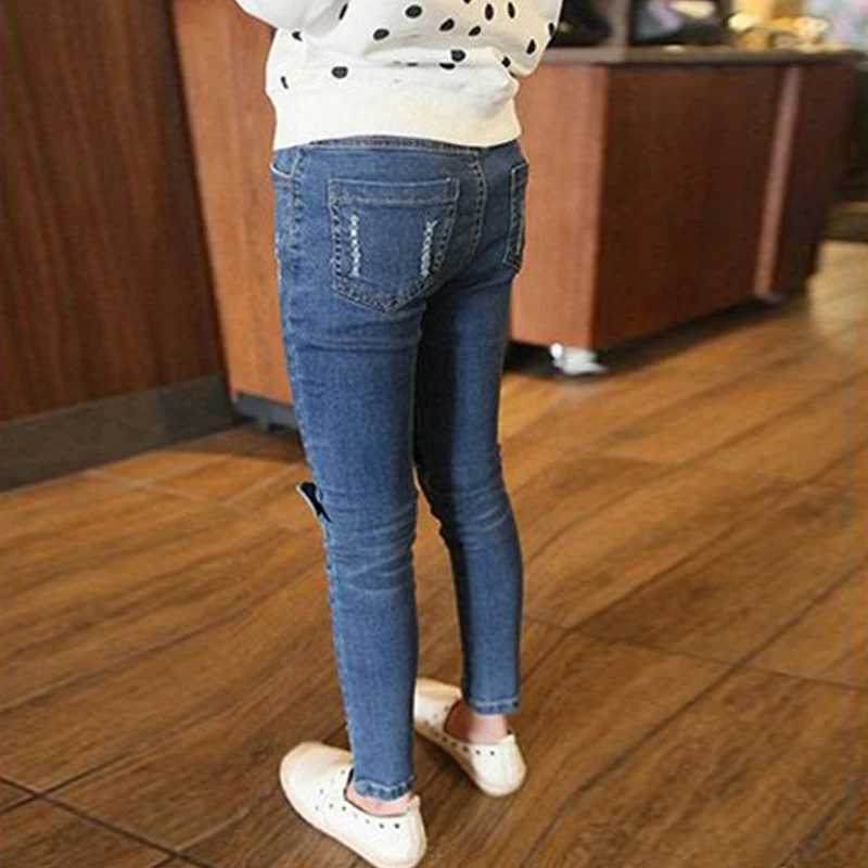 IENENS Skinny Jeans Girls Denim Pants Kids Clothes Pencil Pants Baby Casual Stretch Jeans Boot Pants W241227