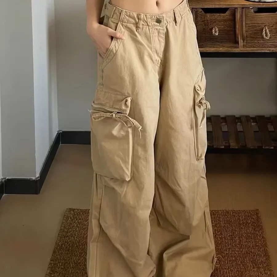 American Style Loose-fit Casual For Men Women Vintage High Fashion Trendy Cargo Pants Street Smart Z260314