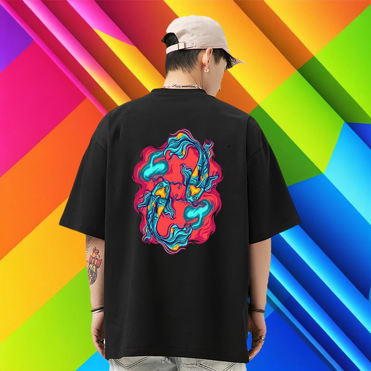 Customized Man T Shirts 100% Cotton 230g Spring Summer Clothings Breathable Short Sleeve Wholesale Men Clothes T-Shirt DIY Printed