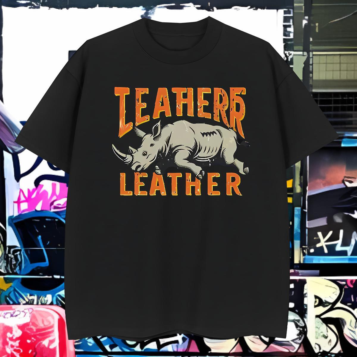 Man T Shirts 230g Cotton rhinoceros High Street Hip Hop Breathable Customized Print Mens Tshirts DIY Brand Tees