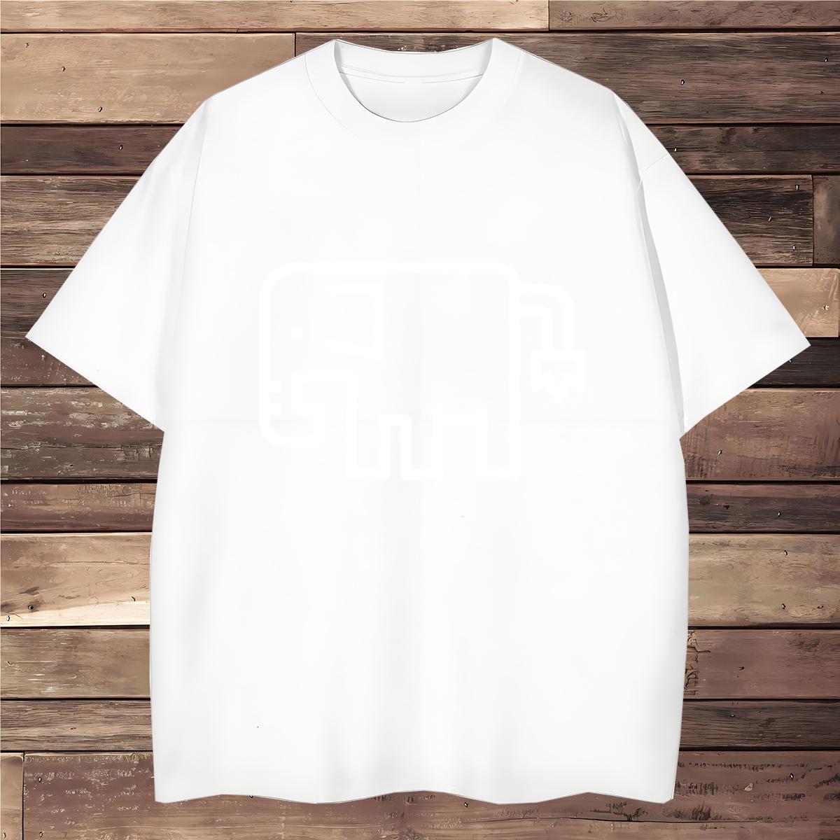 Mens T Shirts 230g 100% Cotton Elephant Street Casual Crew Neck Breathable Customized Men Clothes T-Shirt Fashion Casual High Quality Tops Shirt