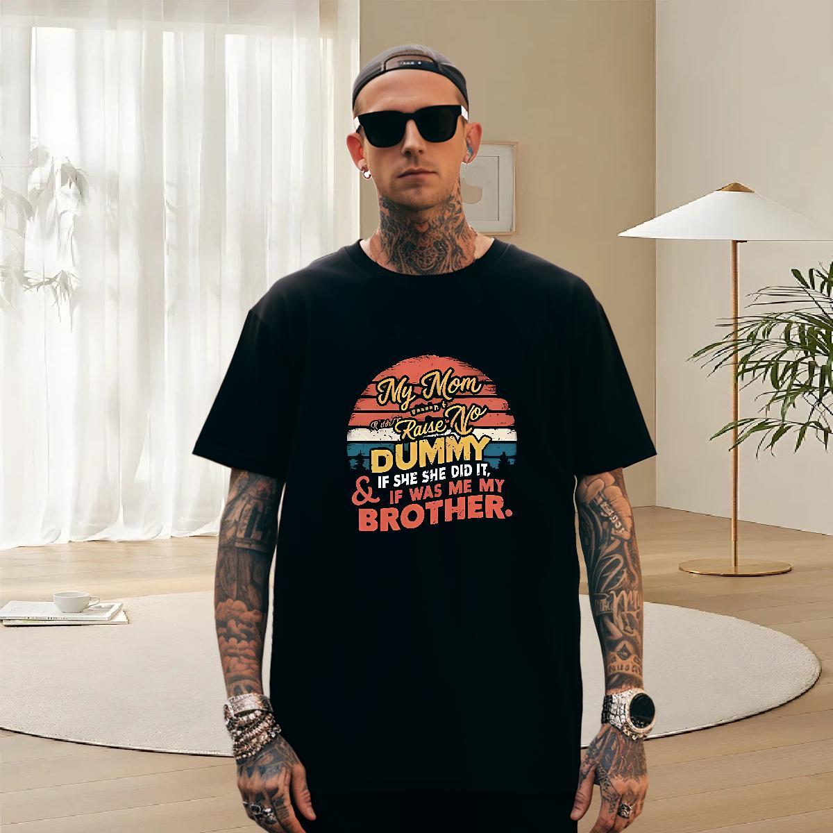 Loose Fit Couples T Shirts 230g Cotton Outdoor letter DIY Crew Neck Fashion T-Shirts for Men Wear