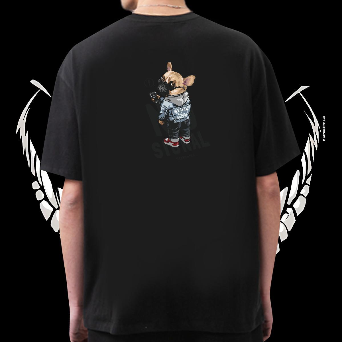 New Arrival T Shirt For Man 100% Cotton 230g dog Spring Summer Tee Shirt Pure Cotton Designer Men Tshirts Asian Size