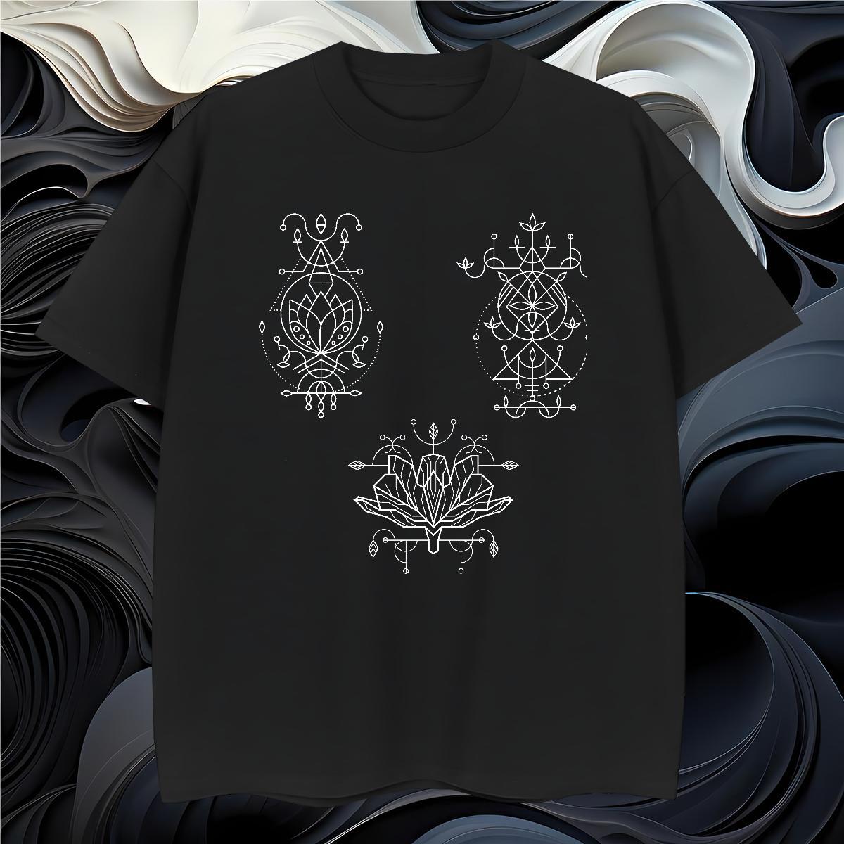 Men T Shirts 230g Pure Cotton Lines Home Outdoor O Neck Short Sleeves Custom Printed Men Tops Tees Fashion Casual High Quality Tees Shirts