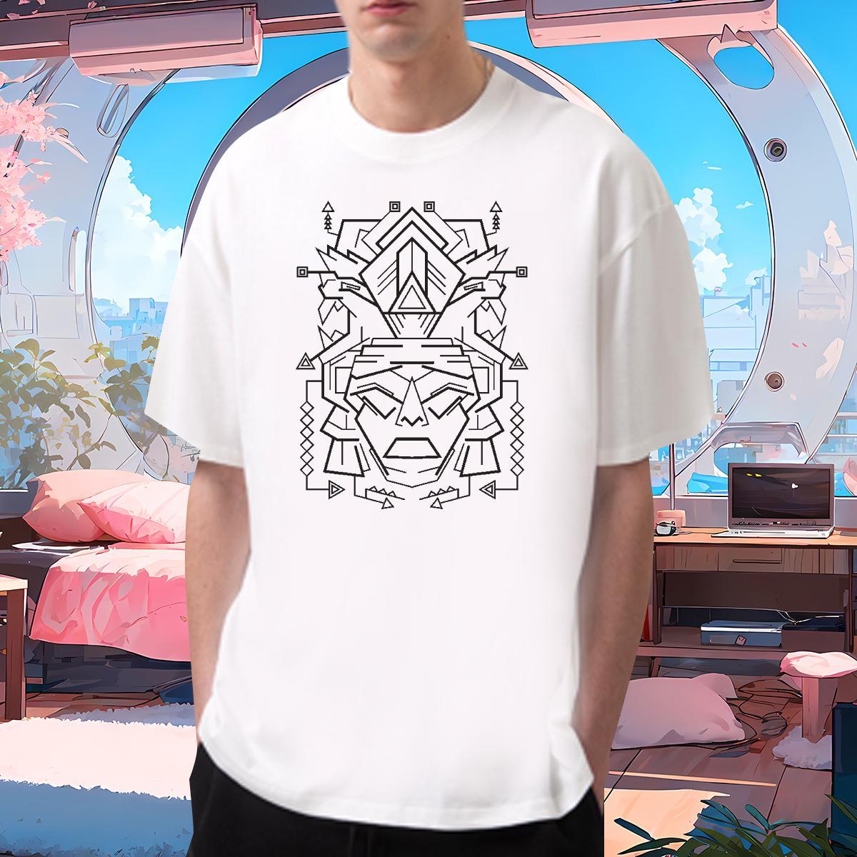 T Shirt For Man 230g Pure Cotton handpainted Home Outdoor O Neck Short Sleeves DIY Anime Tshirt for Man Woman 2024 Popular Tshirts