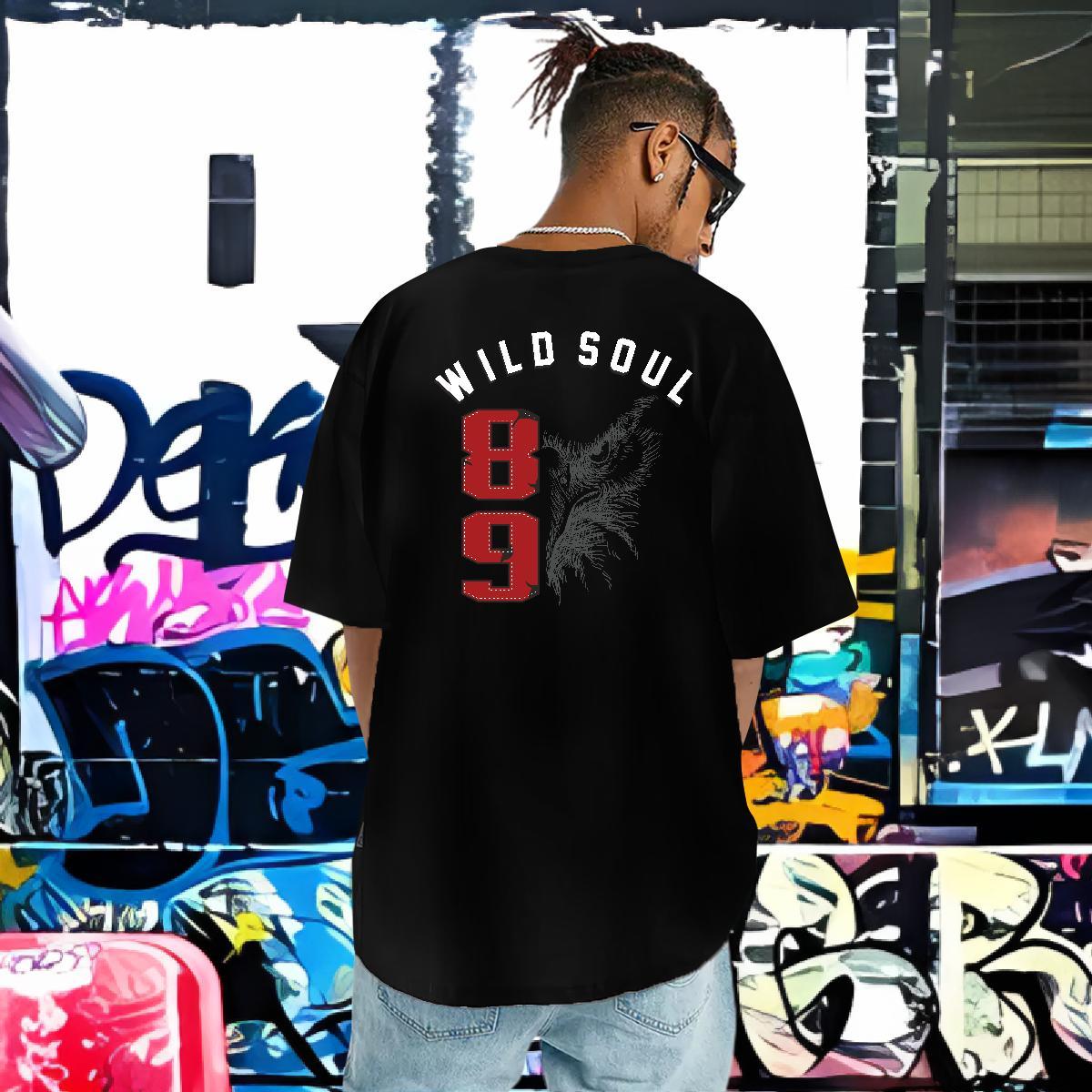 Fashion T-Shirts 230g Pure Cotton cool Street Casual Tops Shirt Breathable Short Sleeve Loose Men Tshirts Cartoon Print