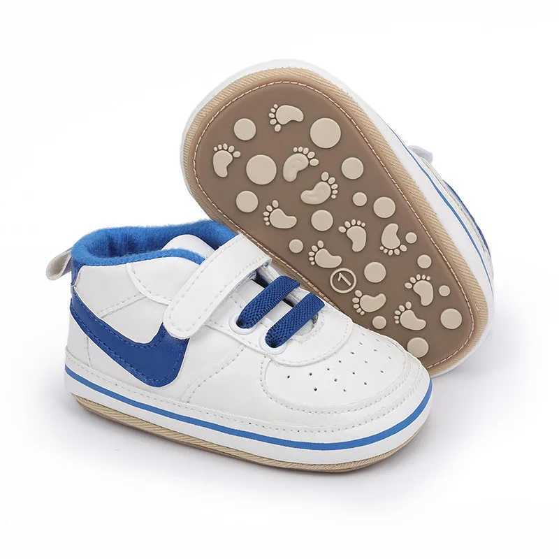 First Walkers Baby Shoes Classic Striped Toddler Sneakers Newborn Non-slip Rubber Sole Baby Boy Girl Shoes First Walker Crib Shoes H240805