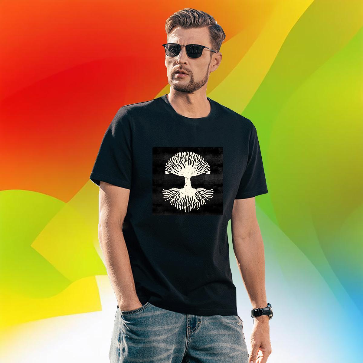 Fashion New T-Shirts 100% Cotton 230g tree Casual Daily Wear Tops Short Sleeve Soft High Quality Men Clothes T-Shirt Asian Size