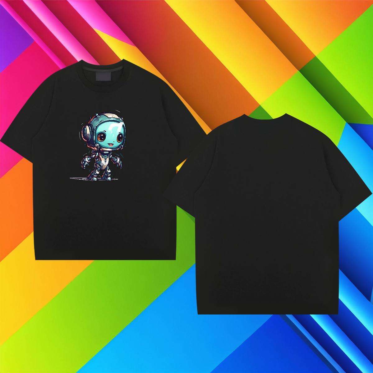 Soft Men Tops Tees 100% Cotton 230g Summer Casual ET DIY Anime Breathable Short Sleeve Custom T Shirts Men Top Tees