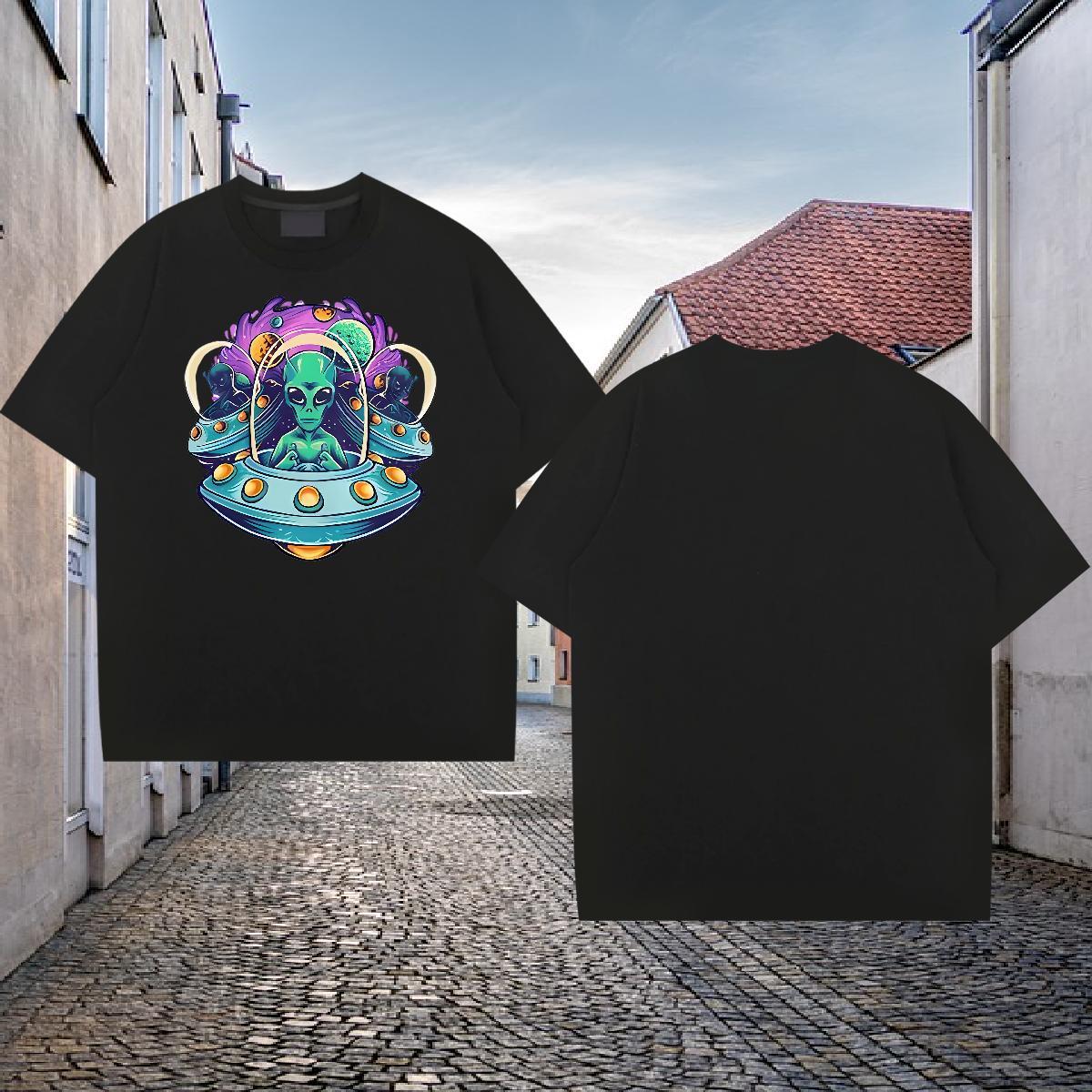 Stylist T-Shirts 230g Cotton halloween Spring Summer Tops Tees Breathable Short Sleeve Cool Mens Tshirts White Plus Size