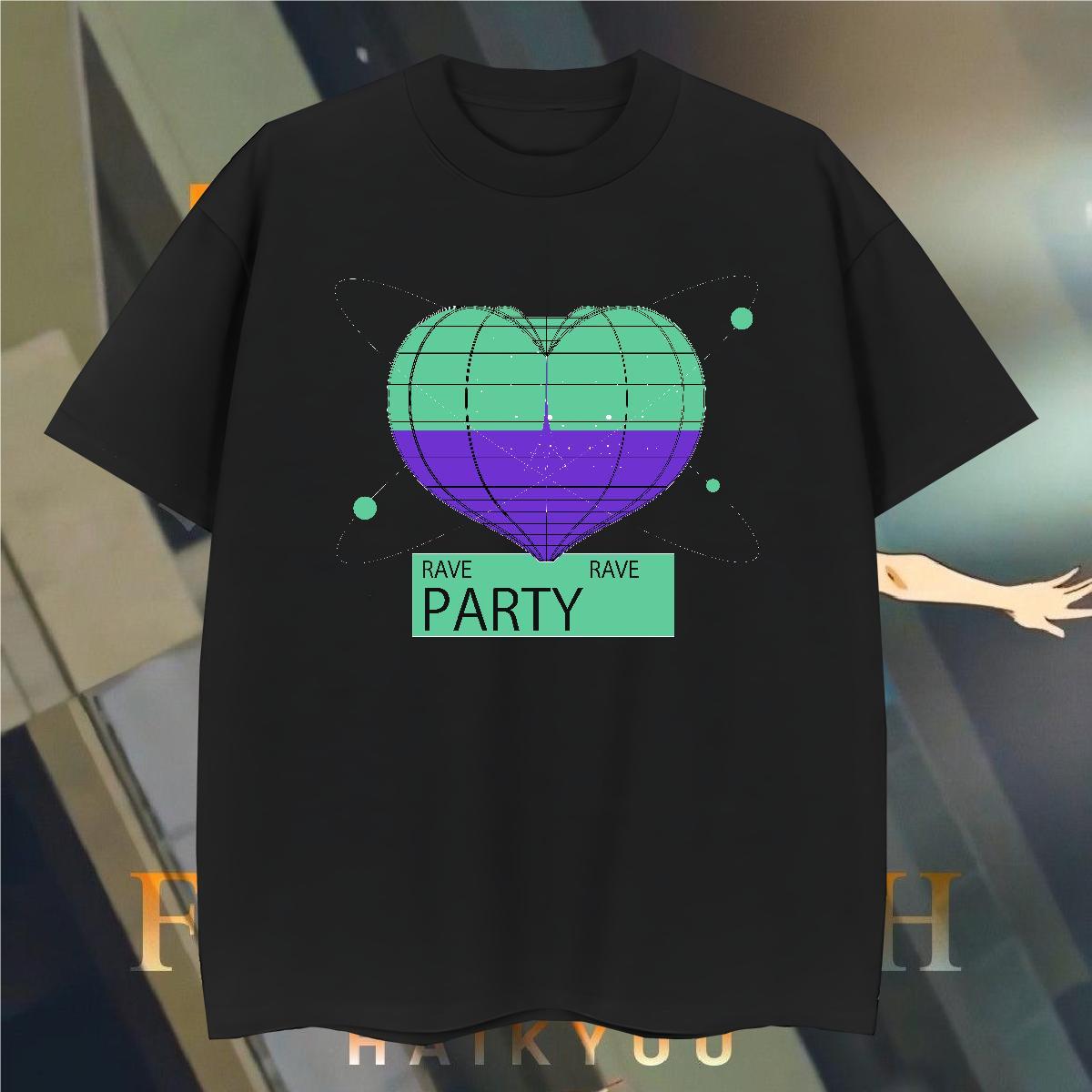 Mens T Shirts 230g Cotton planet Anime Printing Street Breathable Crew Neck Skull Men Clothes T-Shirt 2024 DIY Brand Tshirts