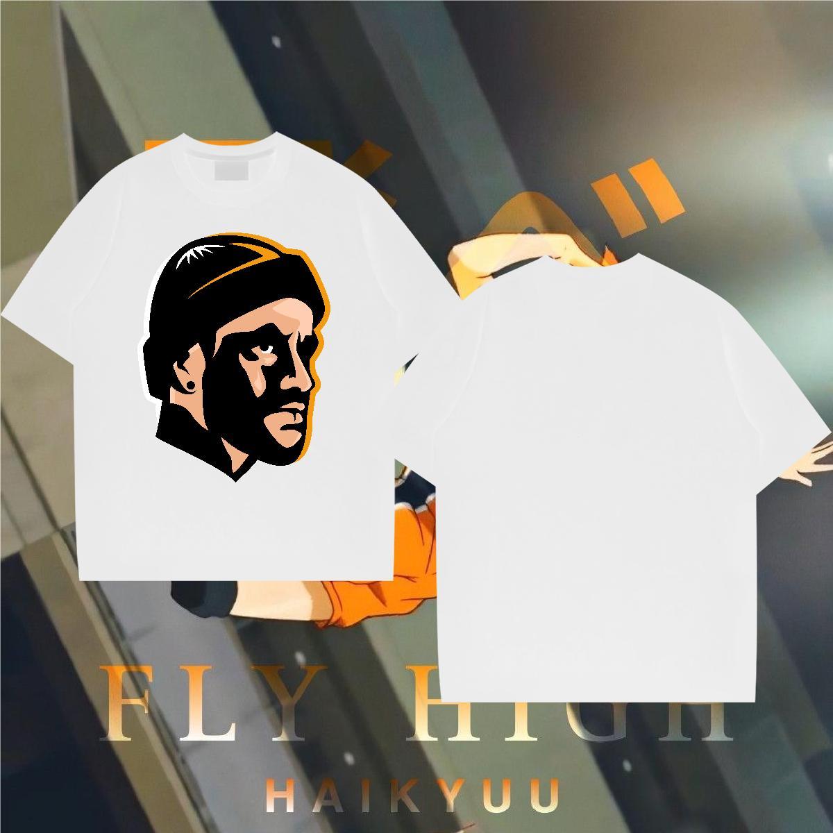 T Shirts Men 230g 100% Cotton portrait Hip Hop Pure Cotton DIY Printed Men Tees 2024 Summer Comfortable Tees Shirts