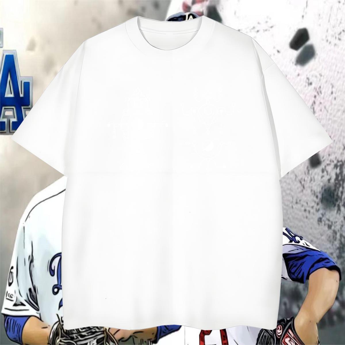 Mens T Shirts 100% Cotton 230g Lines Casual Daily Wear Breathable Short Sleeve DIY Anime Couples T Shirts Fashion Casual Loose Polos