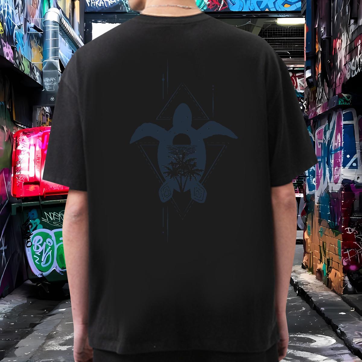 New T shirt 230g 100% Cotton Hip Hop Street Top Tees Crew Neck Unisex Tshirt for Man Woman DIY Anime
