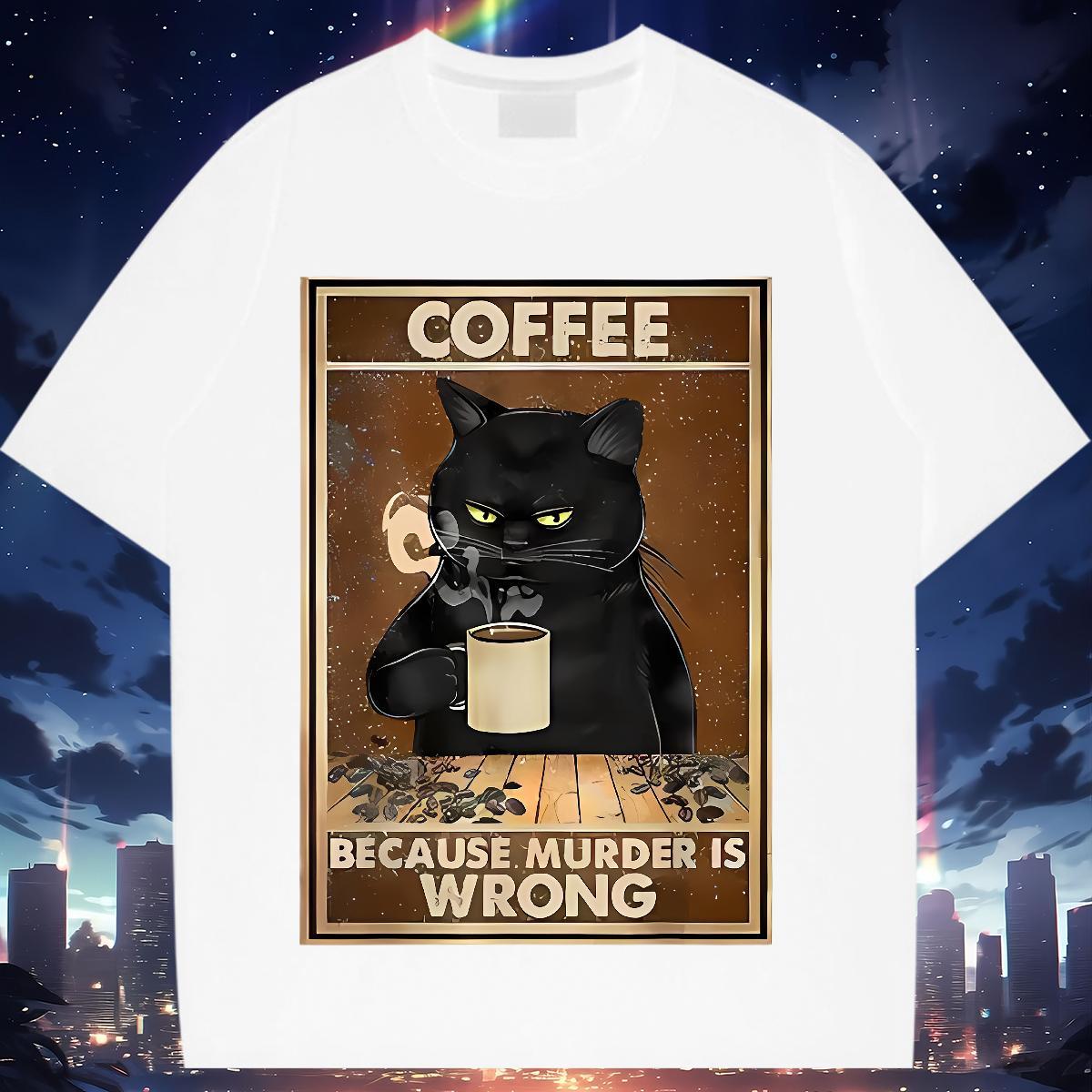 Loose T-Shirts for Women Short sleeve Soft Tshirt for Man Woman Cartoon Printing L-4XL cat Sport 230g 100% Cotton 2024 DIY Polos