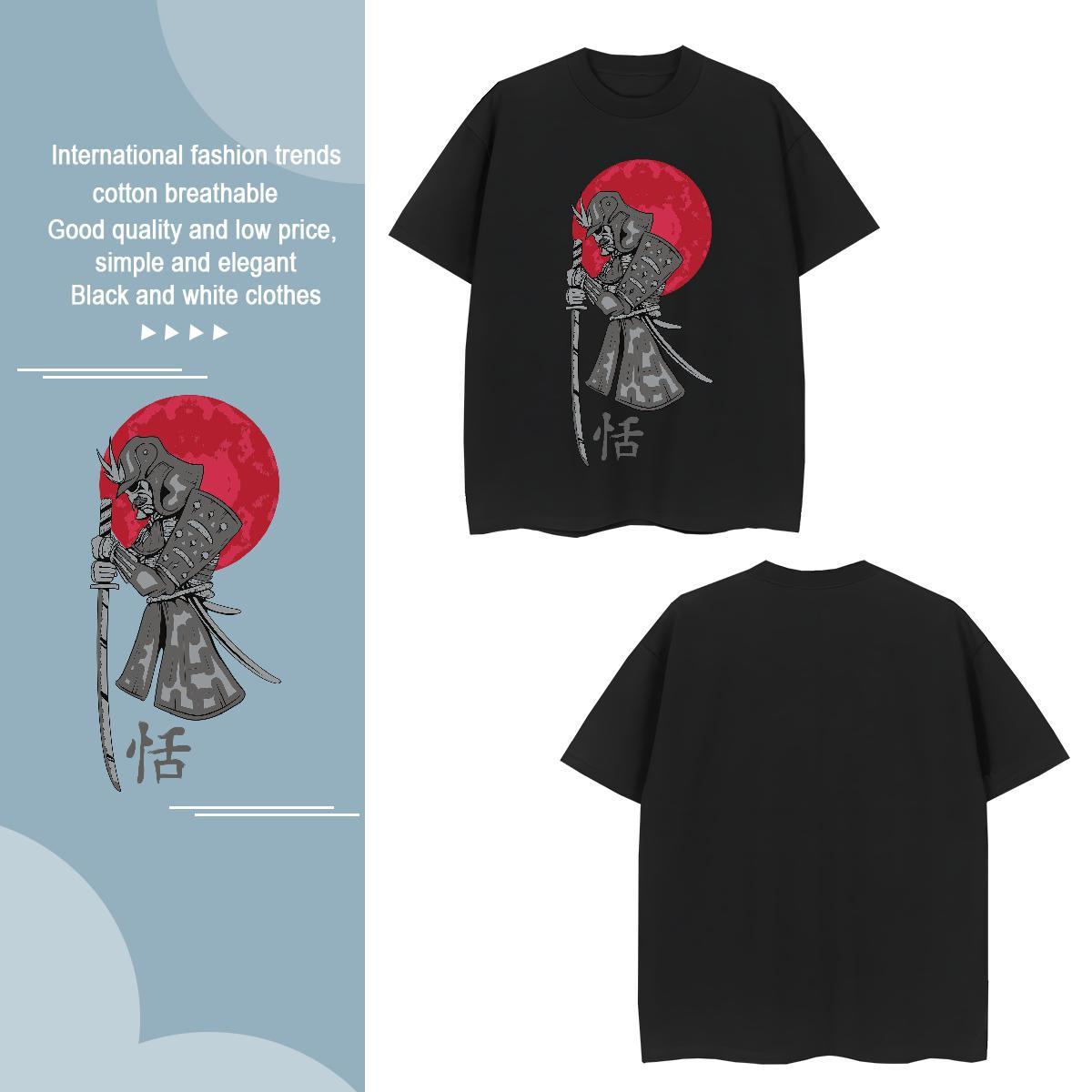 T Shirts Men 230g Pure Cotton portrait Street O-Neck Short Sleeve Custom Print Plus Size Men Tees Brand High Quality Tee Shirt