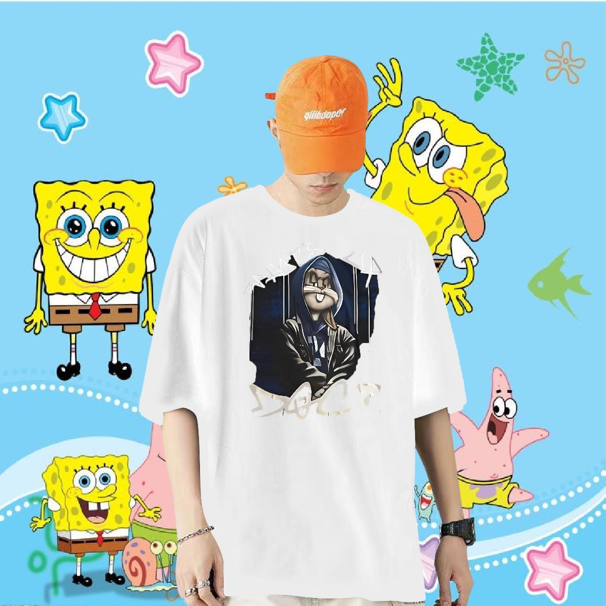 2024 Designer T-Shirts 230g 100% Cotton rabbit Summer Casual Tees Shirts Crew Neck Breathable Free Shipping Tshirts Oversized