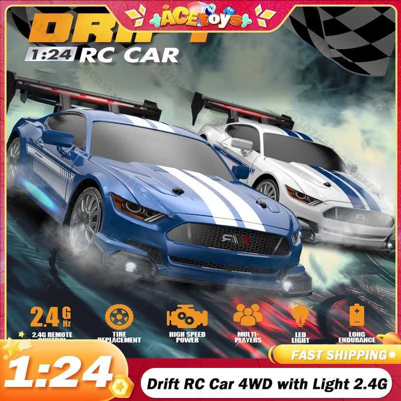 Drift RC Car 4WD 1 24 2.4G High Speed with Light Remote Control Car Toy GTR Model AE86 Vehicle RC Racing Toy Childrens Gift W250106