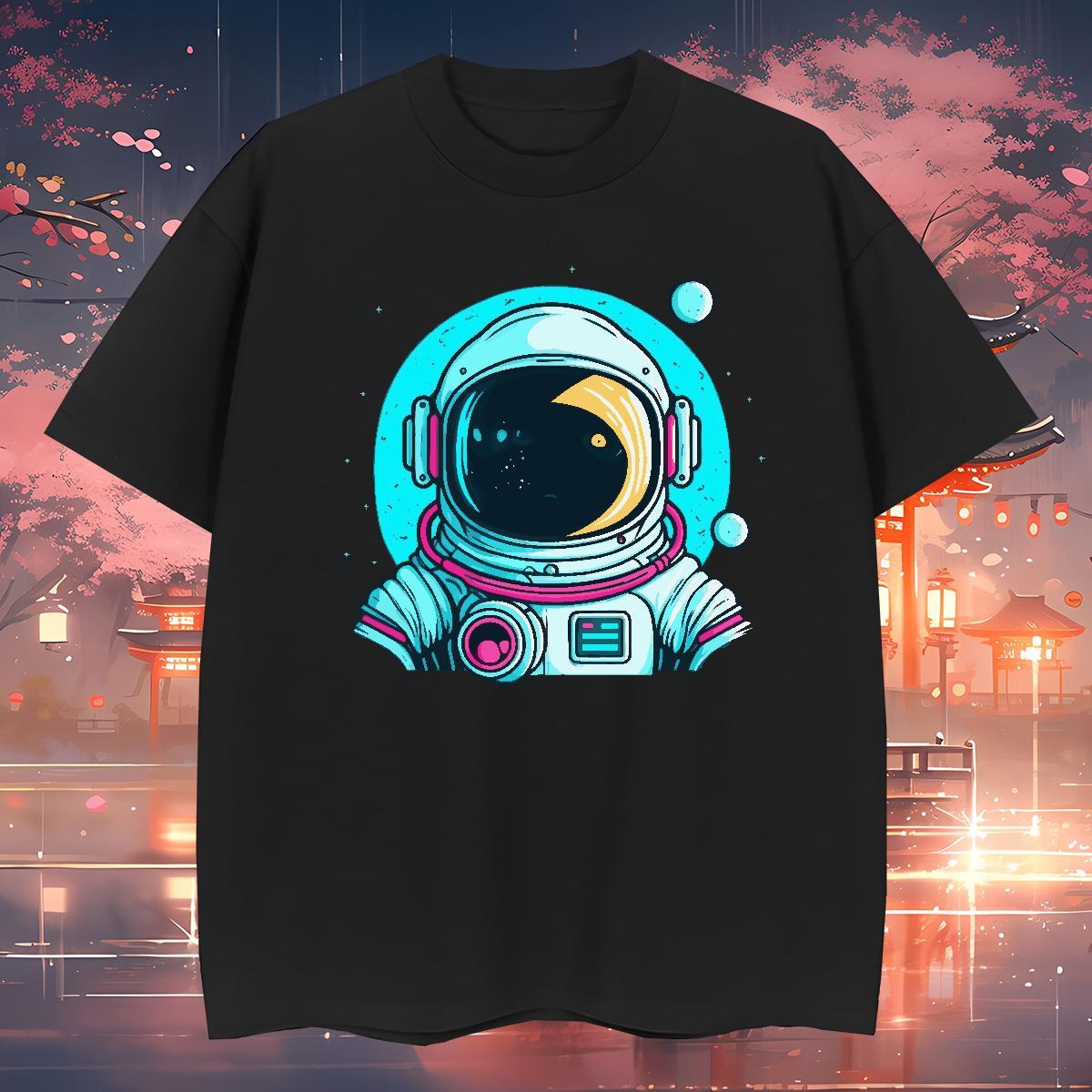 T-Shirts 230g Pure Cotton universe Hip Hop Street Breathable Short Sleeve DIY Mens Tshirts Wholesale Loose Top Tees