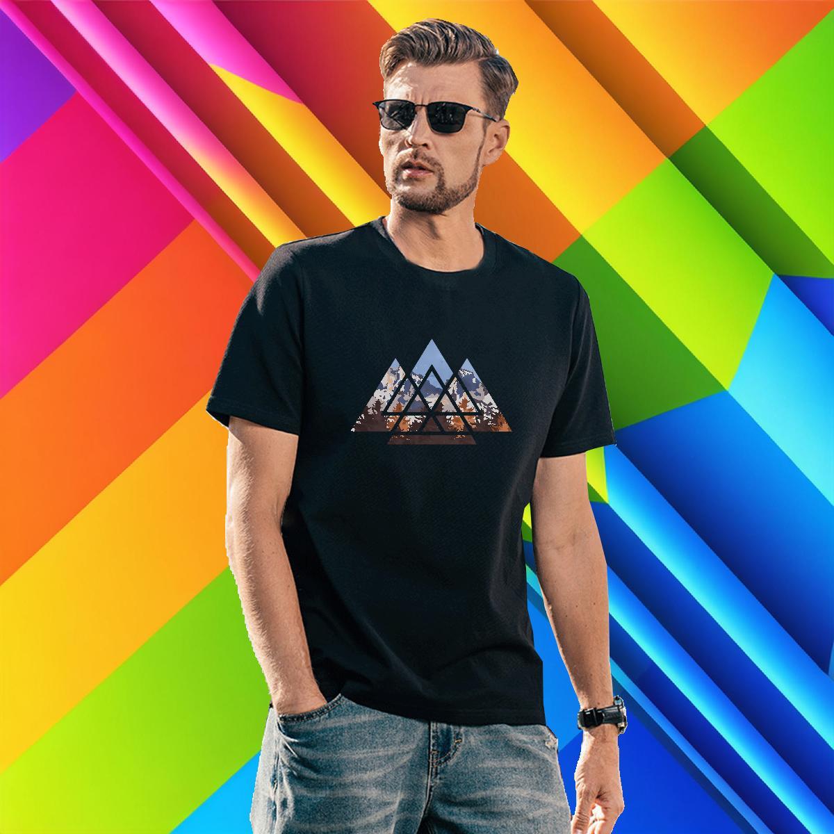 Loose Tshirt for Man Woman 230g 100% Cotton Home Outdoor mountains Custom Cartoon Crew Neck Breathable Wholesale Men T Shirts Tshirts