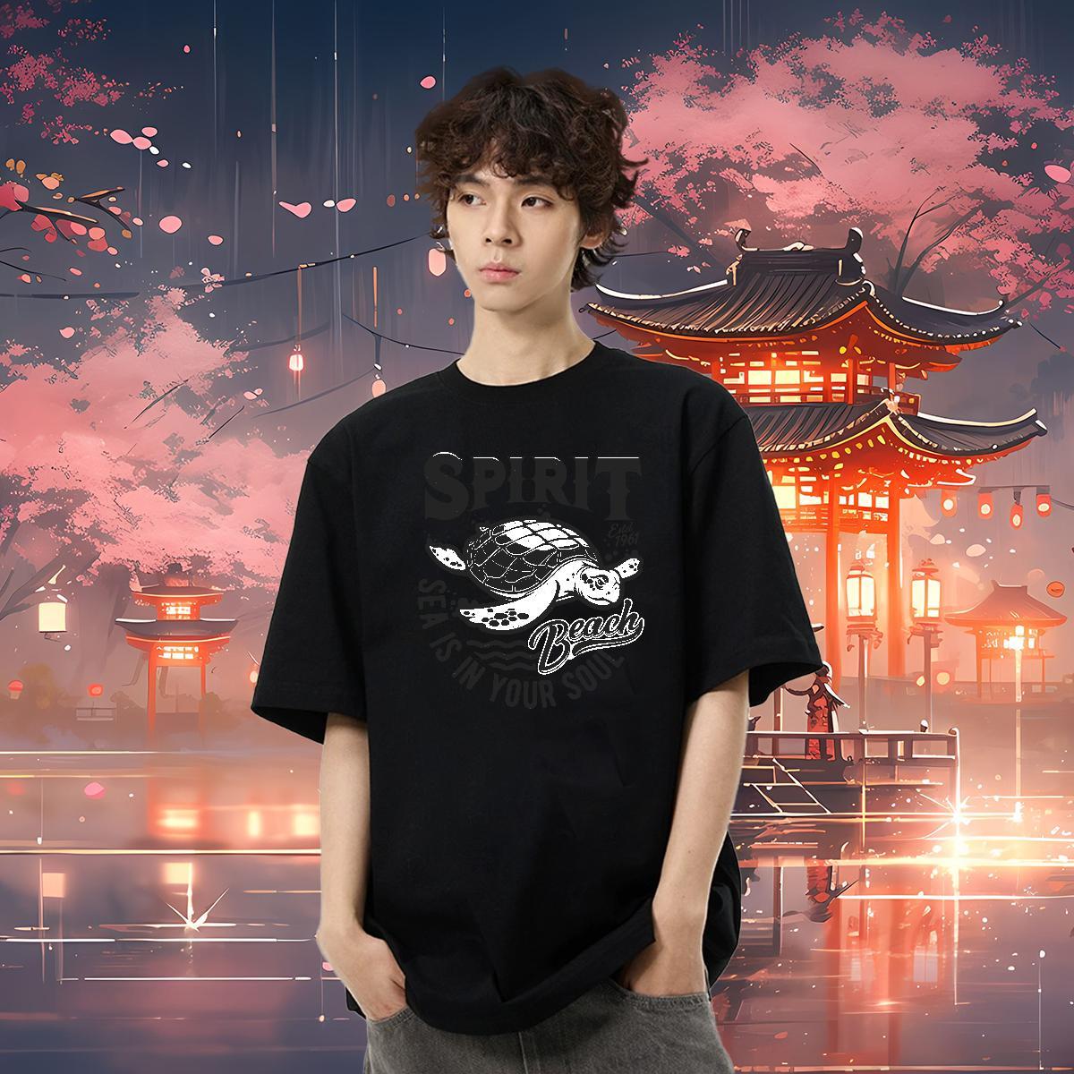 Designer Fashion T Shirt For Man 230g Cotton High Street Hip Hop Tees Shirts Breathable Cool Design Men Clothes T-Shirt Oversized 4XL