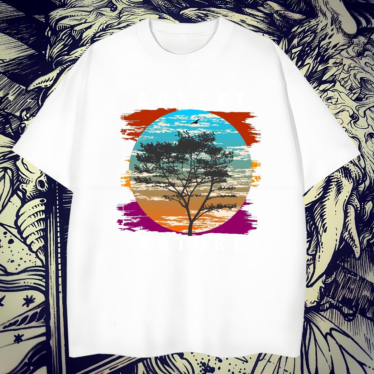 Soft Men Tshirts 230g Pure Cotton Street wear Hip Hop Custom Anime Crew Neck DIY Customized T Shirt For Man Tops Tees