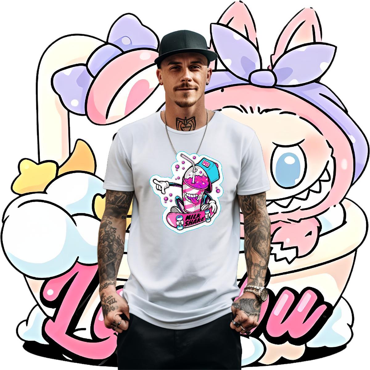 Soft Men Tshirts 230g 100% Cotton Casual skateboarding Floral Print Round Neck Short Sleeve Free Shipping Men T Shirts Tees