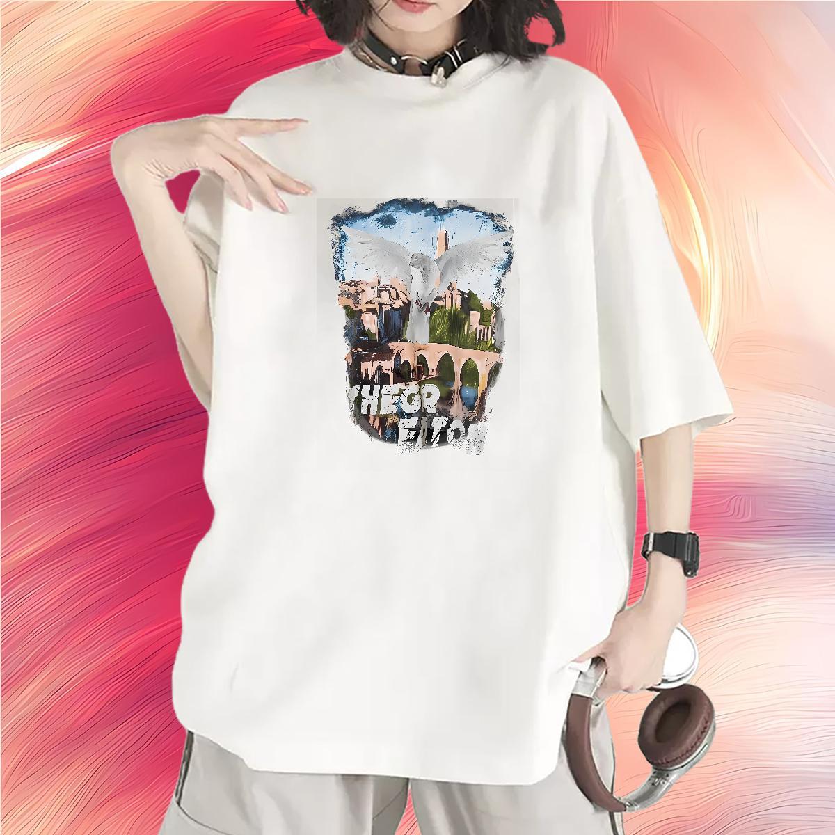 Popular T shirt Comfortable Tshirt for Man Woman Custom Print Plus Size eagle Daily Wear 230g 100% Cotton 2024 DIY Tee Shirt