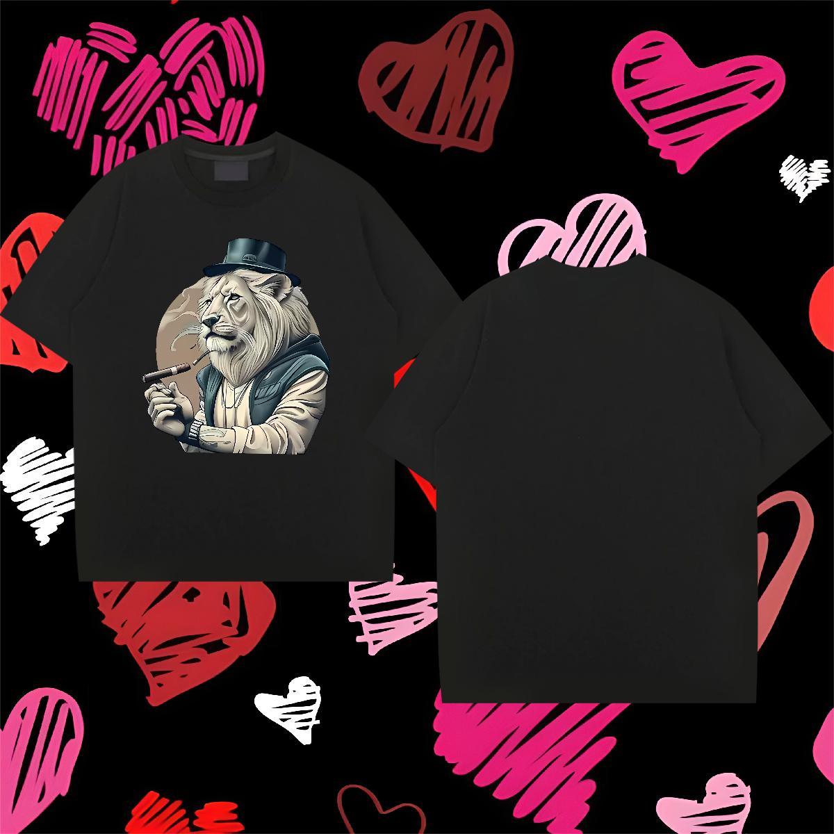 2024 DIY T shirt 230g Pure Cotton Casual Daily Wear Tees Shirts Breathable Short Sleeve Wholesale Tshirt for Man Woman Anime Print