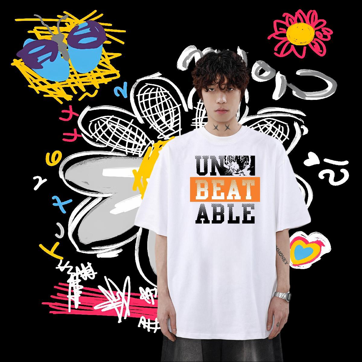 2024 Summer T shirt 100% Cotton 230g Sport Tops Breathable Comfortable Men Tshirts Custom Printed