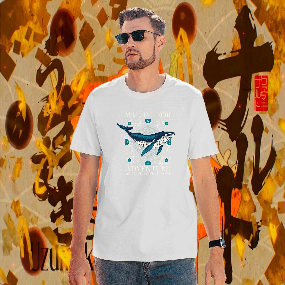 Brand Men Tops Tees 230g 100% Cotton Home Outdoor fish White Plus Size O-Neck Short Sleeve Designer Fashion T-Shirts for Men Clothings