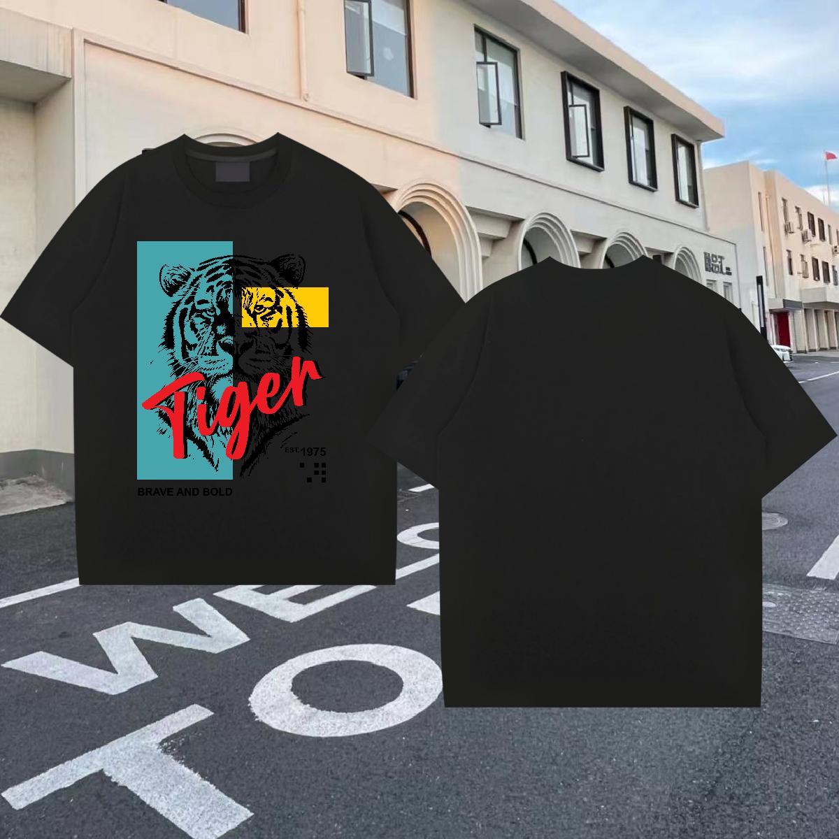 Fashion T Shirt For Man 100% Cotton 230g Sport Clothes Short Sleeve O-Neck Designer Mens Tshirts DIY Anime