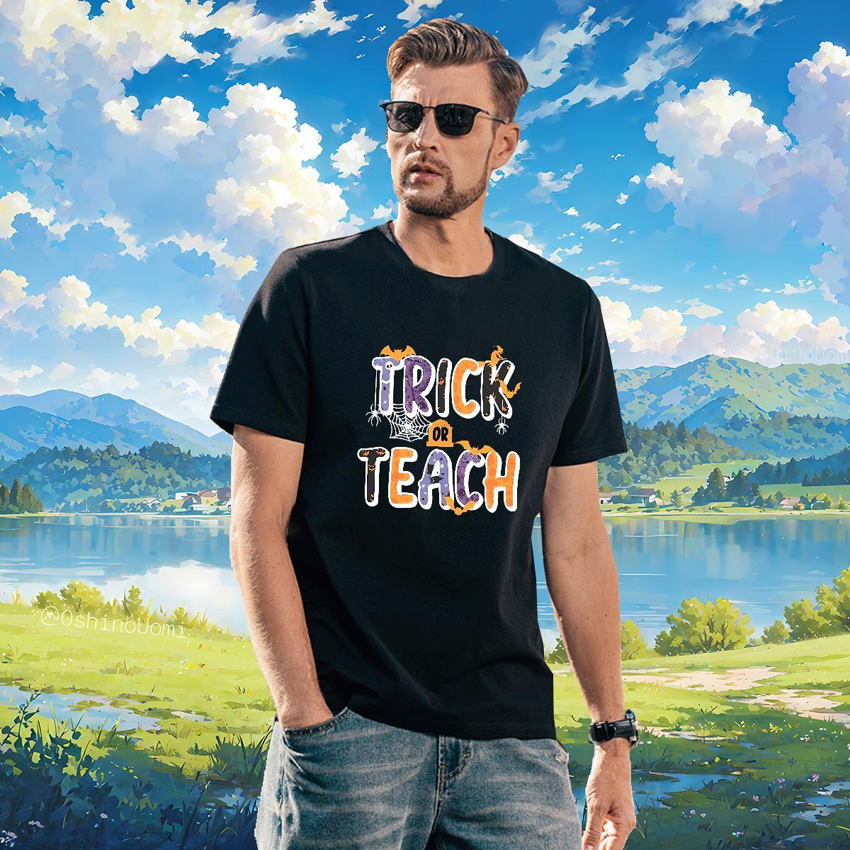 T Shirt For Man 100% Cotton 230g halloween Sports Casual Short Sleeve Soft Floral Print Tshirt for Man Woman DIY Designer Wear