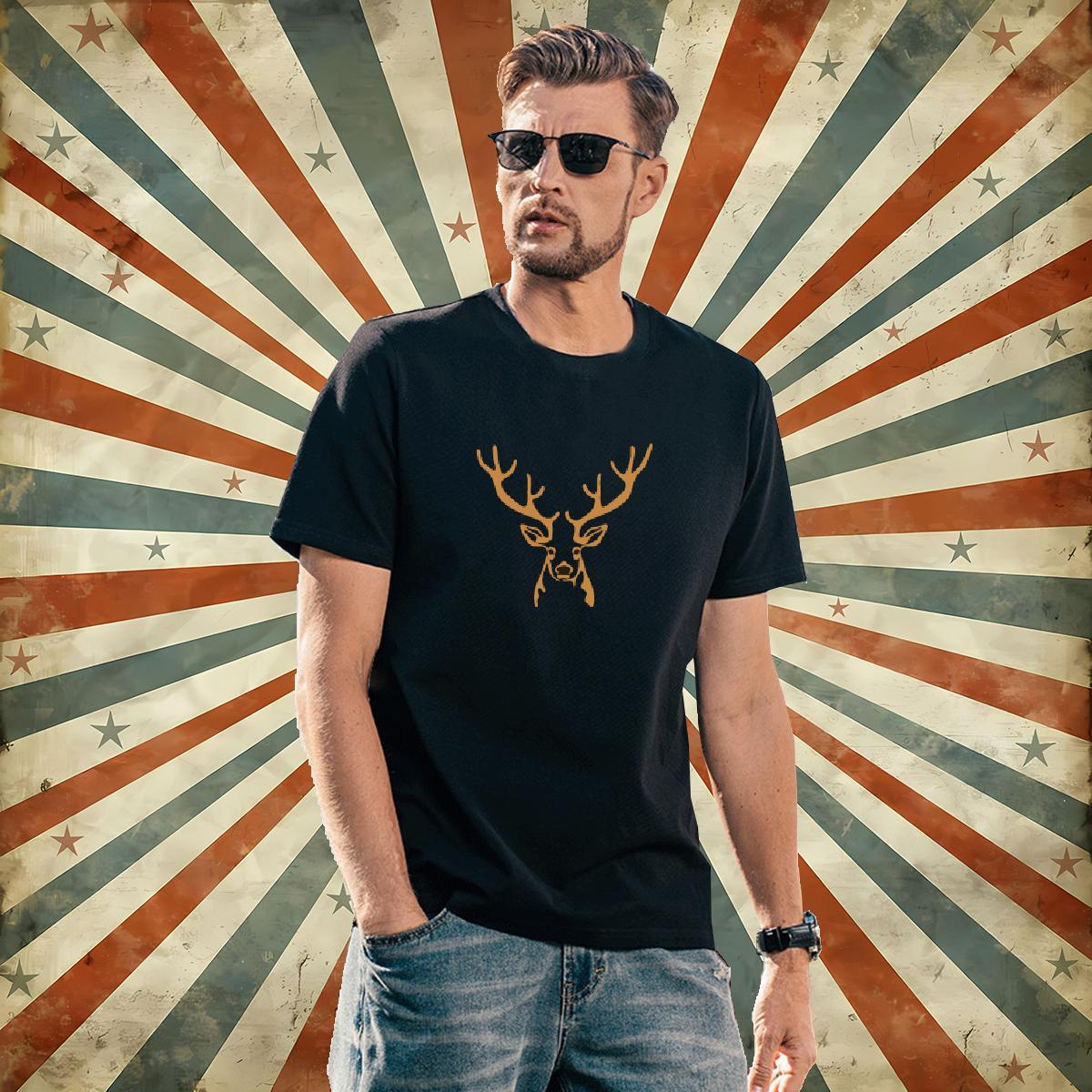 Designer T-Shirts 230g 100% Cotton Christmas Summer Casual Clothes Breathable Crew Neck Wholesale Men Clothes T-Shirt DIY Printed