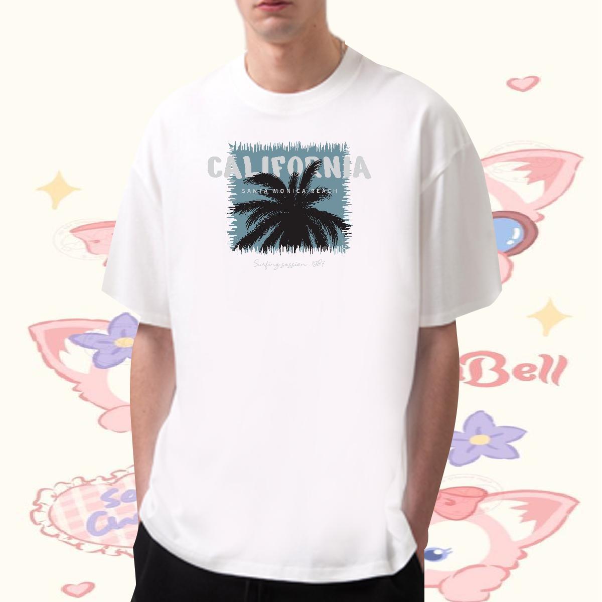 Designer Fashion Man T Shirts 230g Cotton tree Street Wear Tops Tees Breathable Short Sleeve Loose Fit Men Tshirts Custom Printed