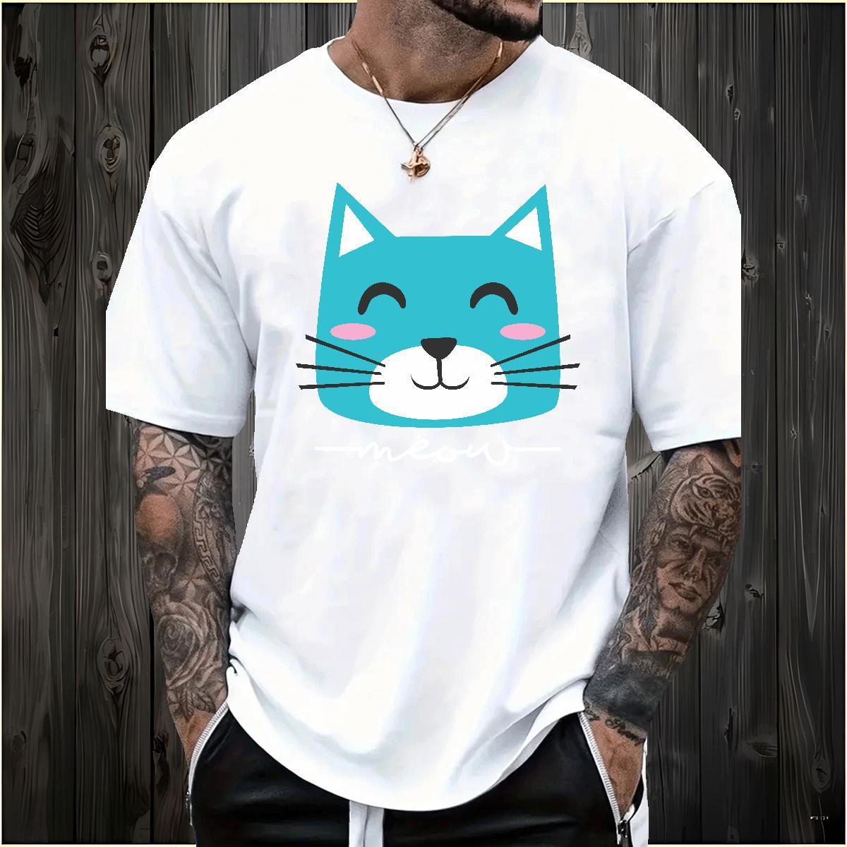 Brand Man T Shirts 100% Cotton 230g cute Street Tops Breathable Crew Neck TOP Quality Men Tops Tees Custom Print Oversized